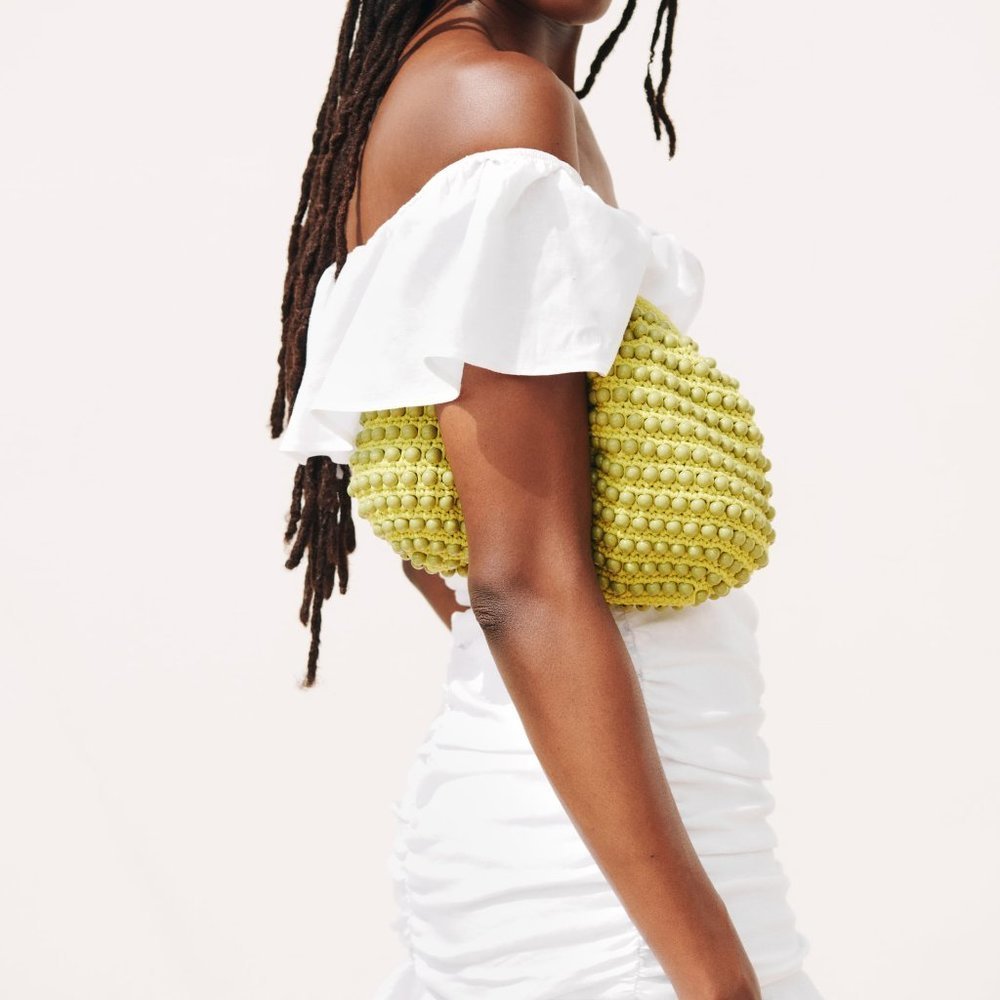 ZARA WHITE LINEN BLEND DRAPED DRESS WITH RUFFLES - Picture 7 of 10